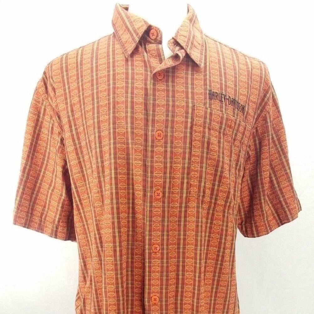 HARLEY DAVIDSON MOTORCYCLE ORANGE LOGO POCKET